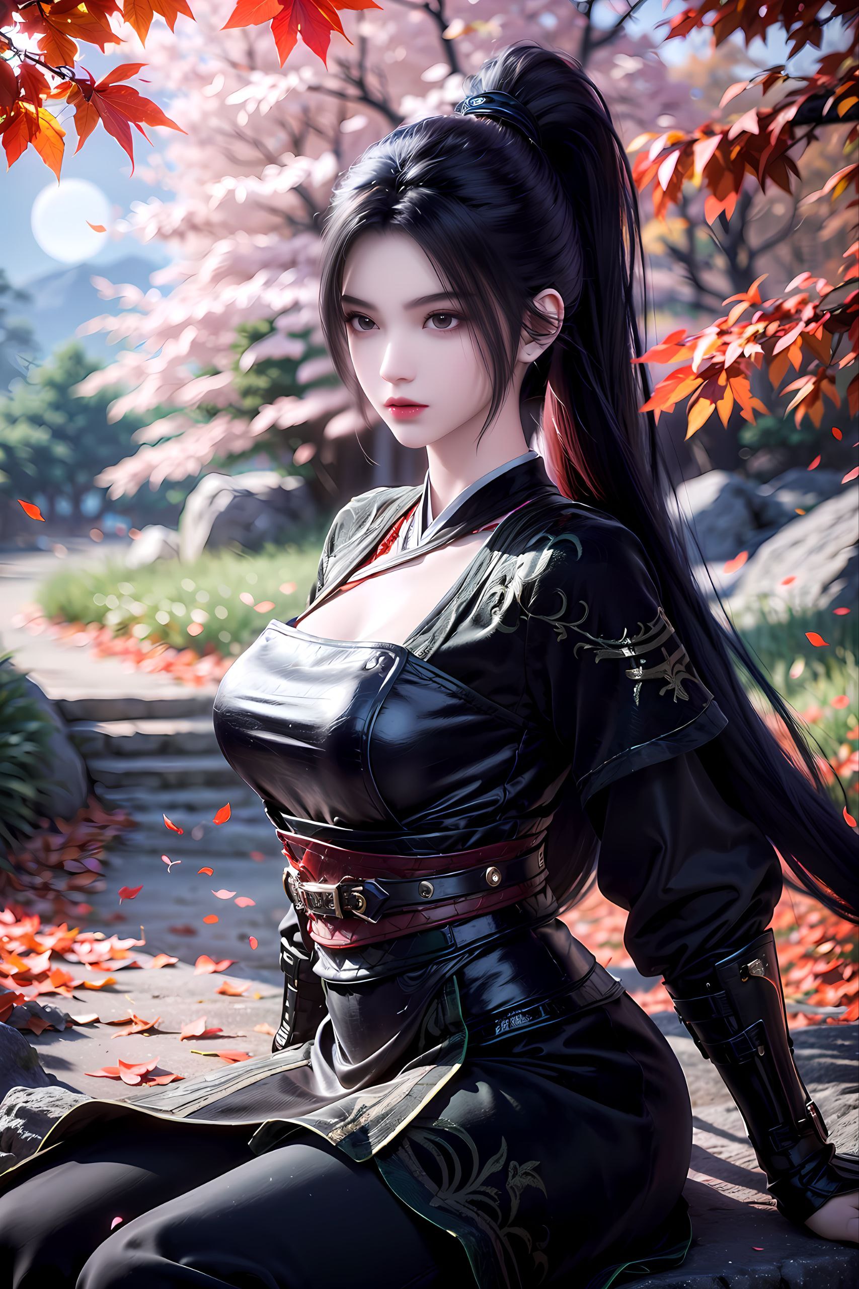 边景色优美